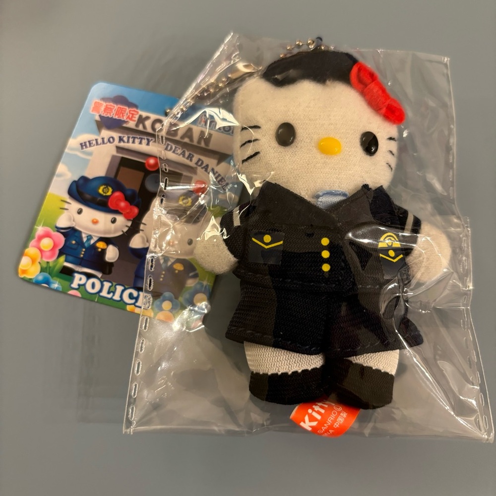 Hello Kitty Police Officer Edition Key Charm